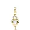 Swarovski Idyllia Charm Gold Tone Heart With Key Charm