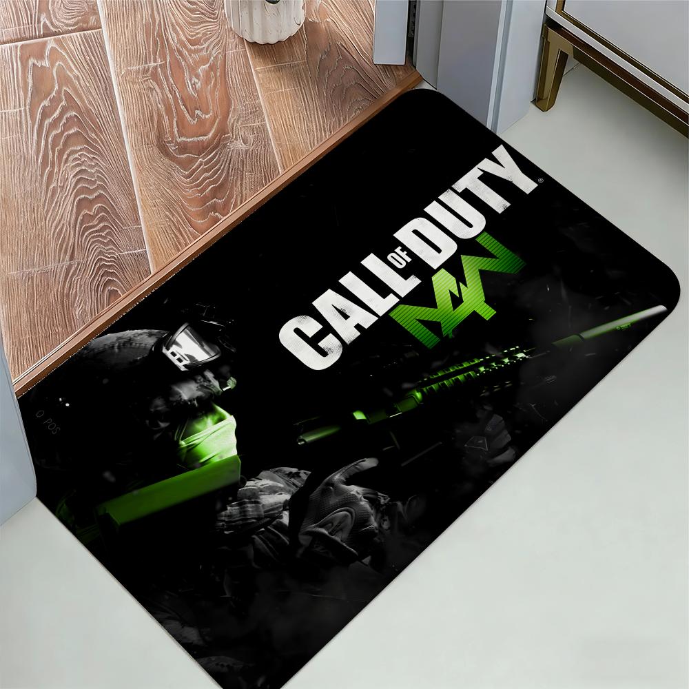 Anime C-Call Of D-Duty Floor Mat Cozy Flannel Soft Thick Non-Slip Mat For Living Room Bedroom Kitchen Decor Rugs