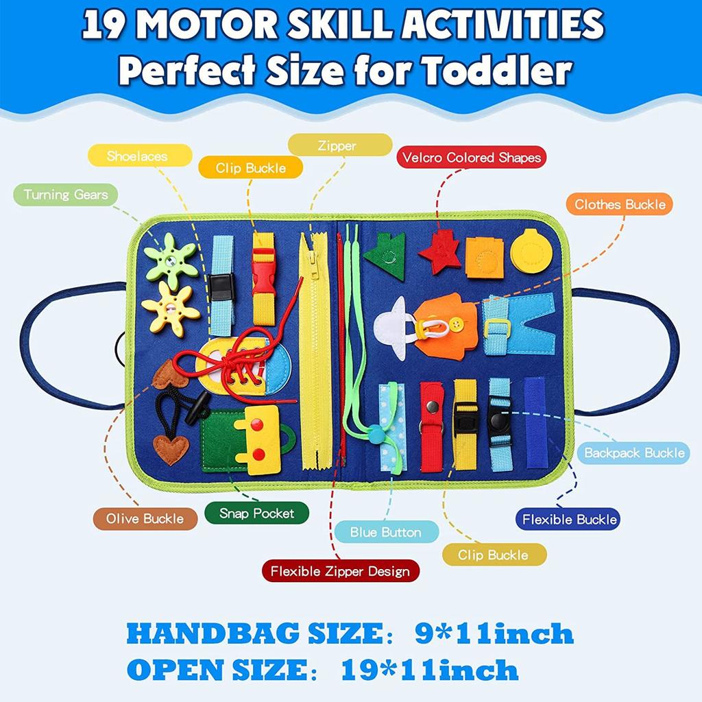 Felt Learning Board Cpc Certification Early Education Children'S Toys Busy Board Dressing Learning Aids