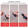 3Pcs Socket Conversion Head Adapter Tool for Various Impact Tool Easy Change Retractable Sleeve High Hardness Rustproof