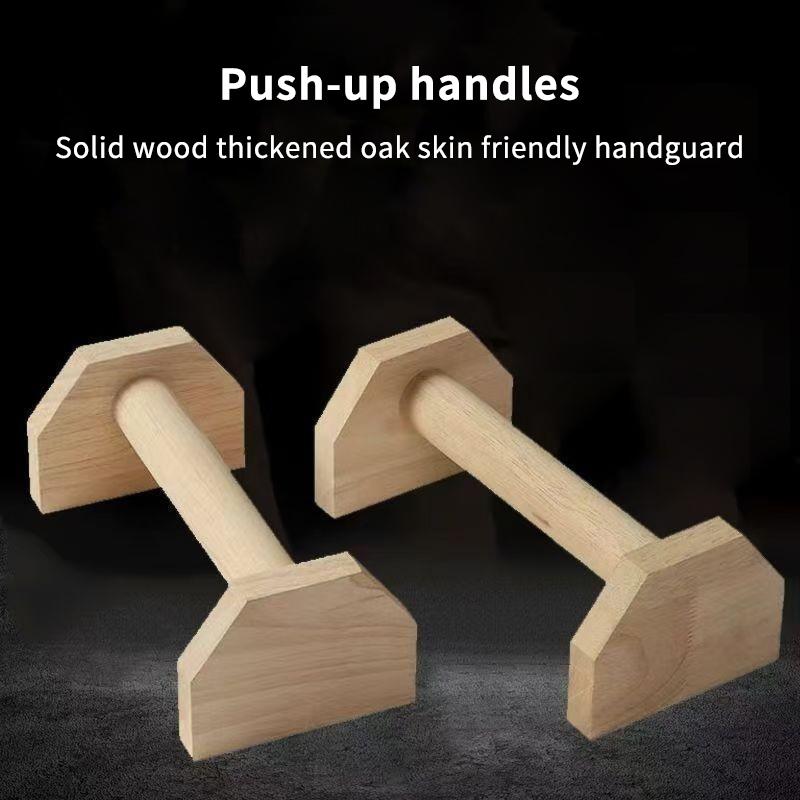 Wood Push Up Bars Parallettes For Home Gym Fitness, Portable Push Up Stands Exercise Equipment, Handles Yoga Training