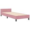 Boxspring Bed with Headboard Pink 80 x 200 cm Velvet