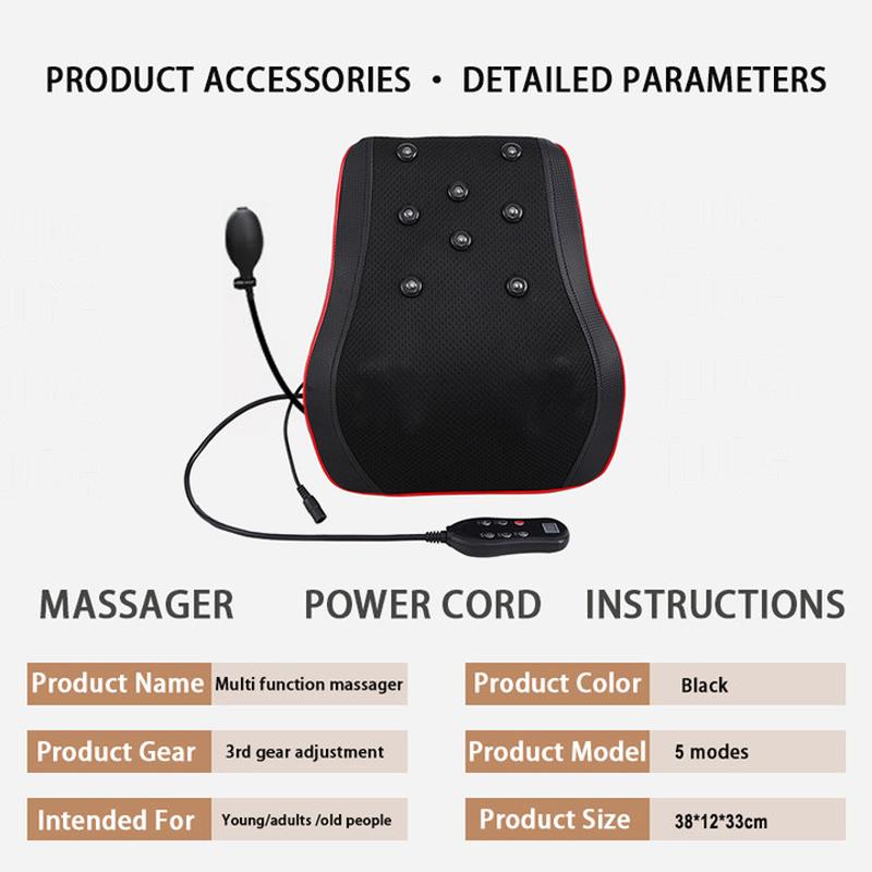 Portable Neck Waist Massager Electric Muscle Heating Relaxation Massager Whole Body Massage To Relieve Muscle Soreness Vehicular