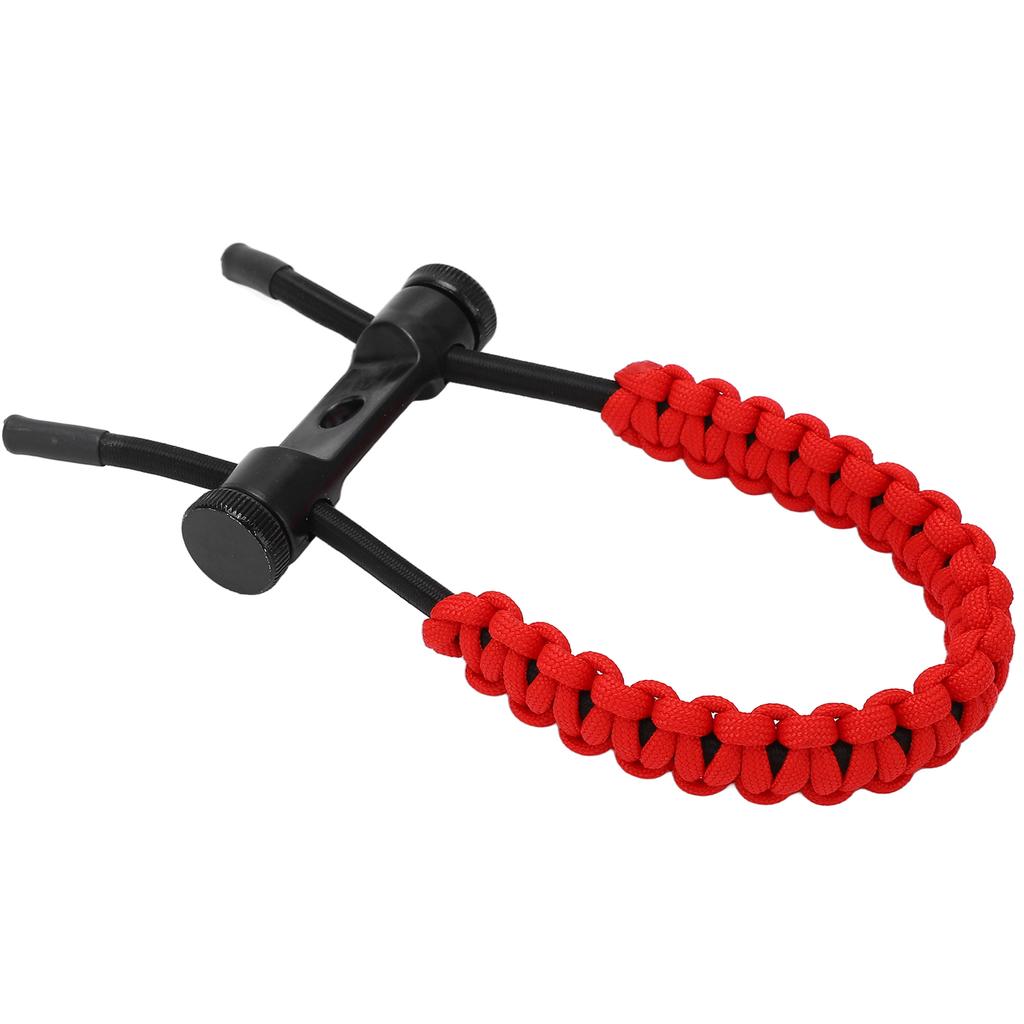 Compound Bow Wrist Sling Wrist Strap Braided Cord Rope Adjustable for Training ExercisingRed