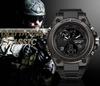 findtime Men's Digital Watch with Analog and Digital Analog Function, Waterproof, Military Watch, Stopwatch, Sports, Dual Time, Stylish Alarm, LED, Ja