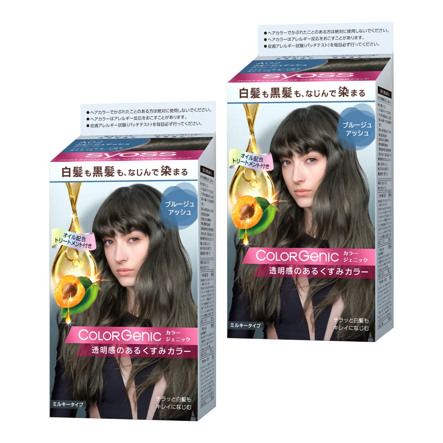 

Syoss Colorgenic Milky Hair Color A02 Brugge Ash 2P Bonus +