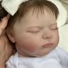 BZDOLL 20inch 50cm Soft Vinyl Asleep Laura Reborn Baby Newborn Bebe Doll 3D-painting Skin with Visible Veins Toy for Girl Art Boneca