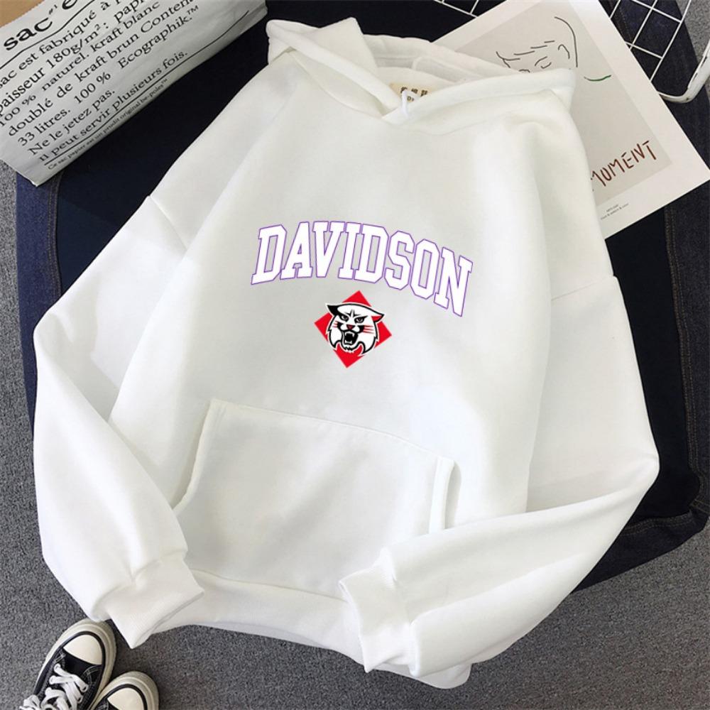 Women Hoodies Davidson University Print Hip Hop Woman Casual Pullover Unisex Streetwear Harajuku Clothes Hoody