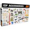 AK Interactive 1/35 Scale IDF Israeli Defense Force Small Arms & Accessory Parts Set Plastic Model Kit AK35006