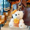 Popular Cookie Bear Bread Plush Keychain: Couples Charm & Premium Gift