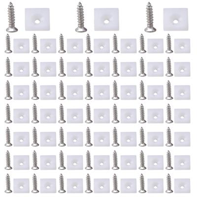 100/150Pcs Drawer Plastic Angles Code Bracket Fastener Plastic Back Wall Connectors for Repair Cabinets, Bookcases