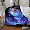 1pc K Pop Demon Hunters Cat Flannel Blanket, Soft Skin Friendly with Digital Printing, Various Sizes Available for Family, Friends, Birthday