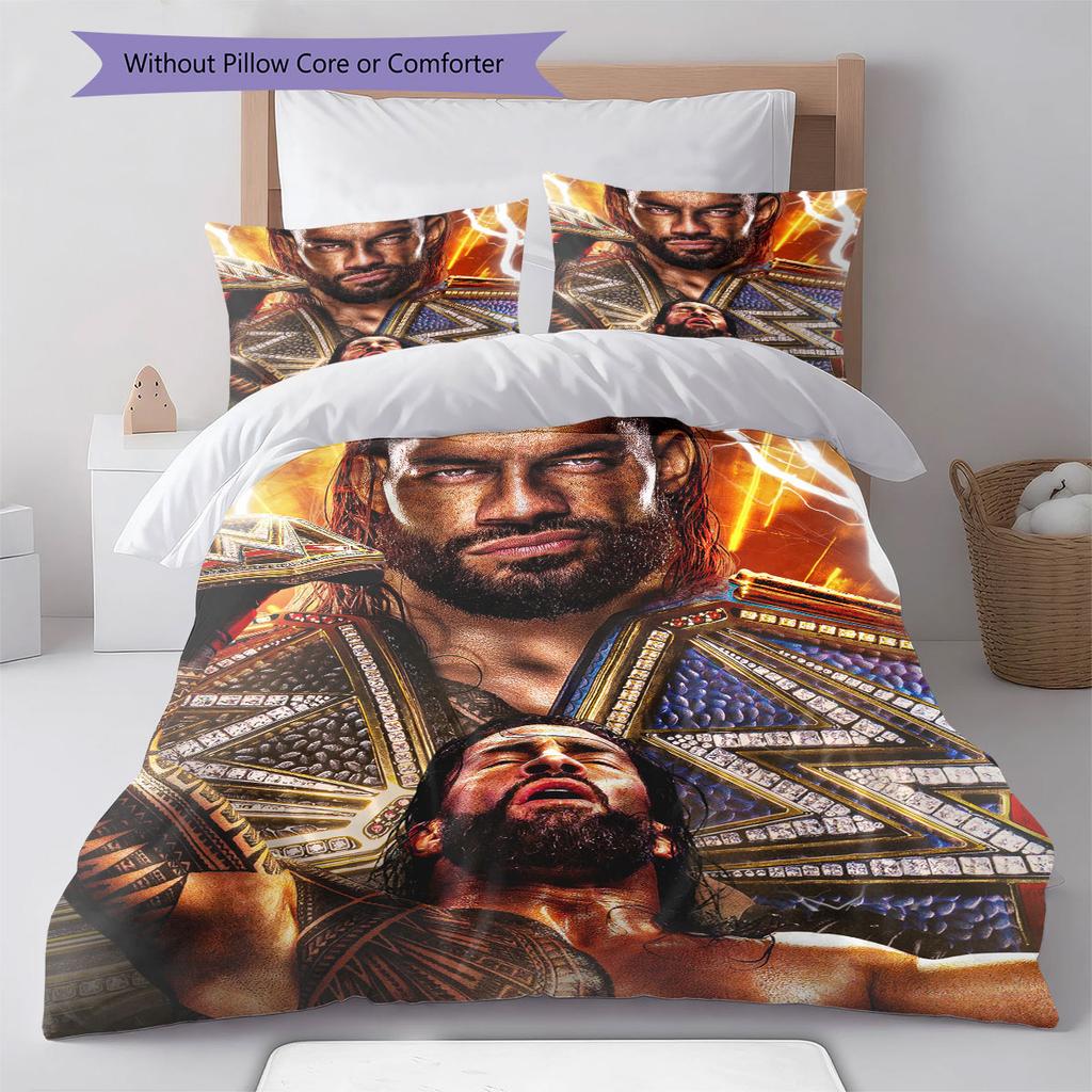 Leati Joseph Joe Anoa'i Pattern Bedding,Quilt Set Quilt Cover Pillowcase Home Birthday Gift(1 * duvet cover + 2 * pillowcase, without core)