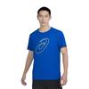 Asics Knitted Pullover Dopamine Print Fashion Sports Breathable Running Crew Neck Short Sleeve T-Shirt Men T-Shirts Blue 2011C856-400