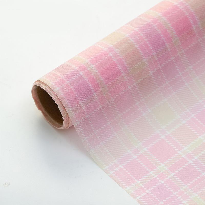 

5 ярдов/рулон Бумага для упаковки букетов цветов, художественная бумага, бумага для внутренней подкладки из молочного хлопка, печатная нетканая хлопковая бумага 50cm*5yards