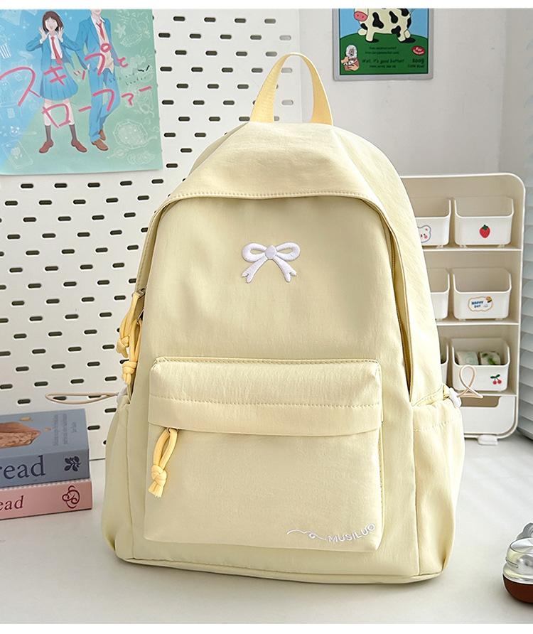 Schoolbag new high-value Japanese ins fresh and sweet candy-colored backpack, lightweight and large-capacity backpack for junior and senior high