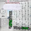 Simple Small Square Bathroom Shower Curtain Bathroom Partition Curtain Waterproof Peva Material Quick Dry Scrub Light Opaque