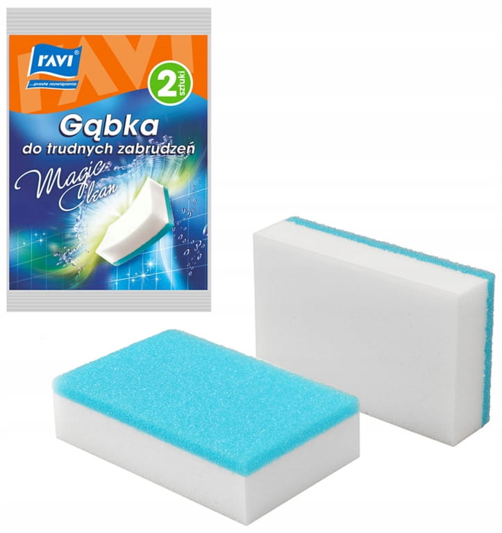 Dishwashing Sponge 2 Pieces for Difficult Stains