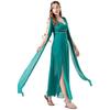Griechische Göttin Grünes Chiffon Kostümkleid für Halloween oder Weihnachts-Karneval