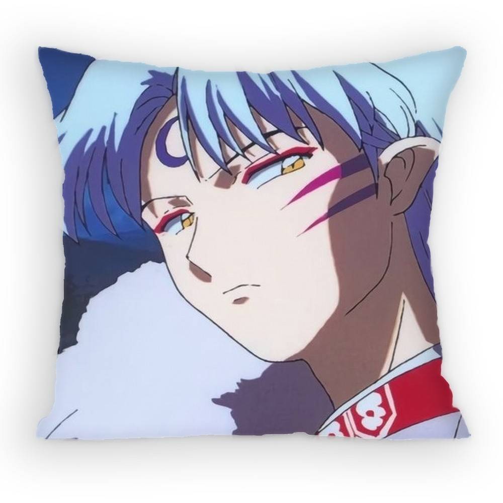 Anime Sesshoumaru Pillow Case Sofa Living Room Bedroom Headboard Backrest Cushion Square Cushion Nap Time