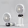 LED Digital Display Rechargeable Fan 90° Adjustable Mini Fan Folding Fan  Handheld Use