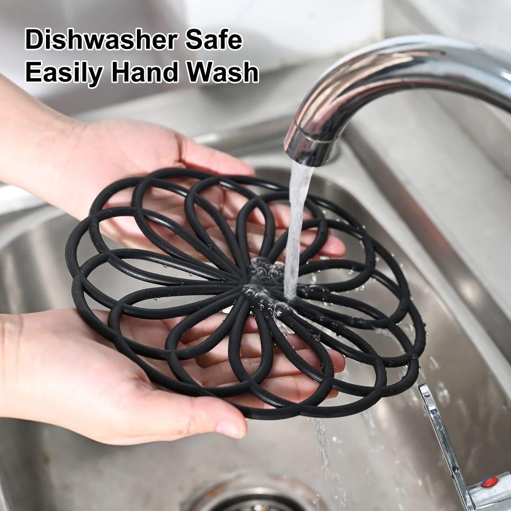 

3 шт., 7,87 х 7,87 х 0,15 дюйма, коврик для сушки чашек, черный коврик для сушки посуды, коврик для подставки, горячие кастрюли и сковородки