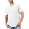 Men's Short Sleeve T-Shirts Casual Blouse Round Neck Tee Shirt Summer Soft Tops