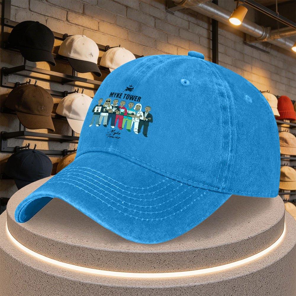 7pack Mens Printed Baseball Caps Duckbill Hats Adjustable Casual Party Outdoor Sports Daily Wear