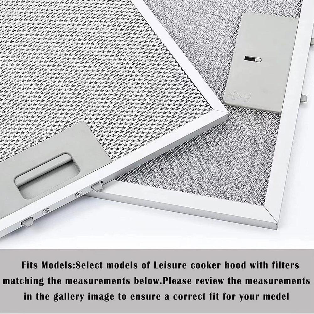 Silver Cooker Hood Filters Metal Mesh Extractor Vent Filter 350 X 285 X 9mm