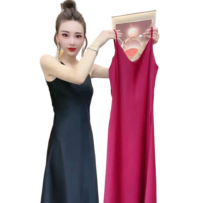 2026 Sommer Französischer Stil Schlankmachendes Trägerkleid - Einfarbig, Drapierung Design für Damen