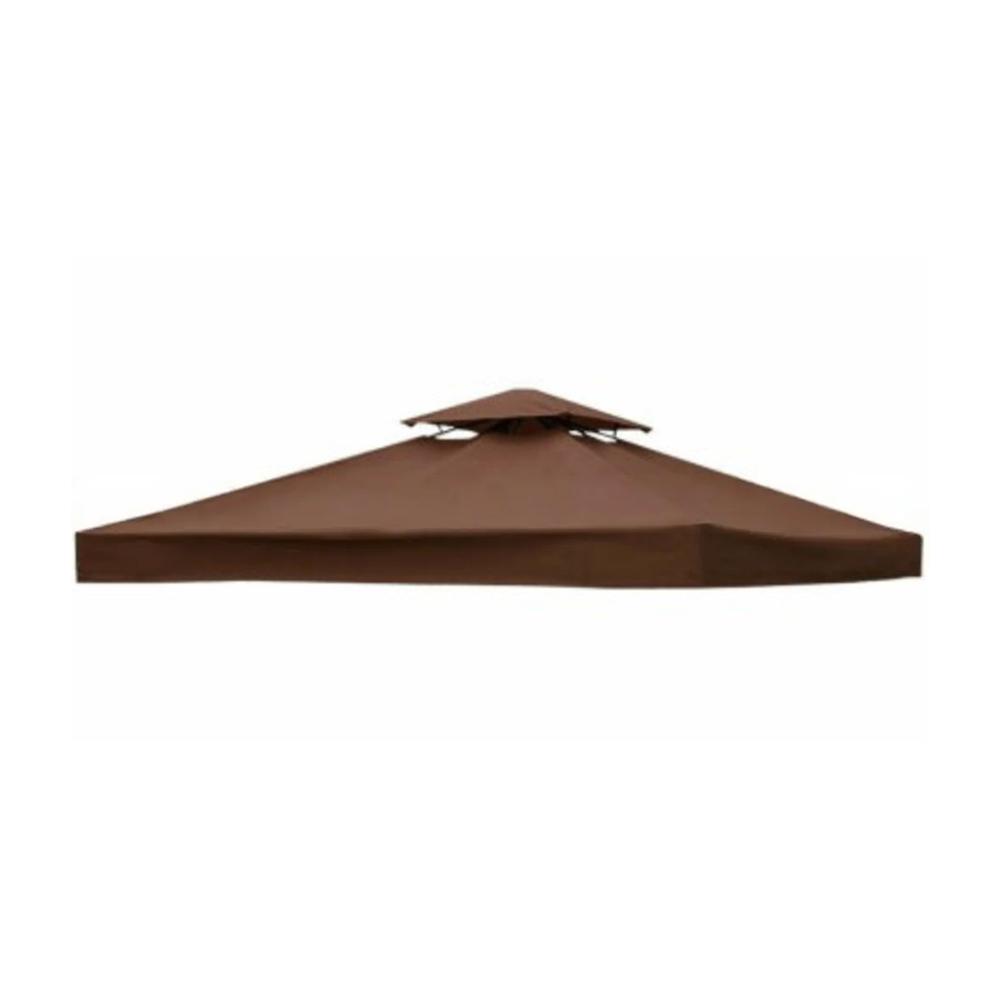 10x10 Ft Outdoor Canopy Cover Replacement for Patio Pergola Featuring Two Tier Structure Dirt Resistance and UV Protection