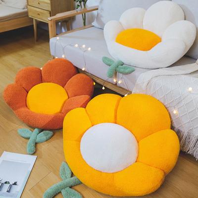 Sitzmatte Abnehmbare Extraweiche Textur Verdickte Blumenform Sitzstuhl Sitzmatte