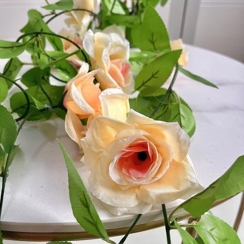 

High-End Rose Flower Vine Decoration for Air Conditioning Pipes and Ceilings
