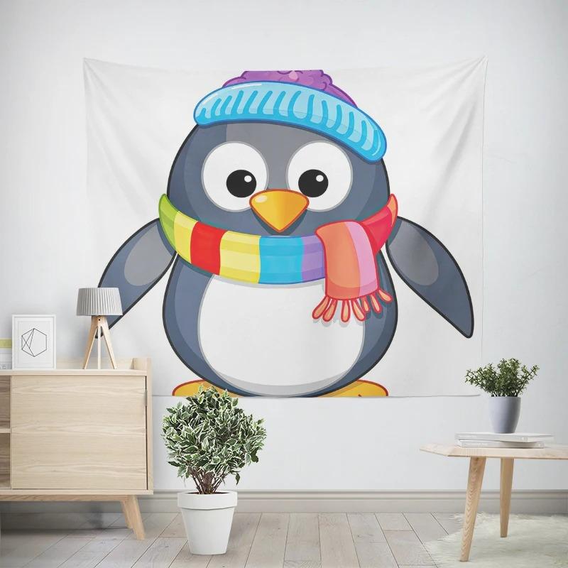 Новогодняя рождественская тематика Пингвин Снеговик Узор Гостиная Спальня Декоративный — фото 5