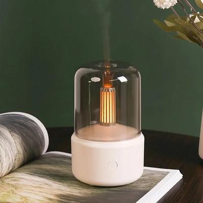 Stylish Candlelight Night Light Aromatherapy Machine USB Plug-in Desktop Ambience Candlelight Home Aromatherapy Humidifier