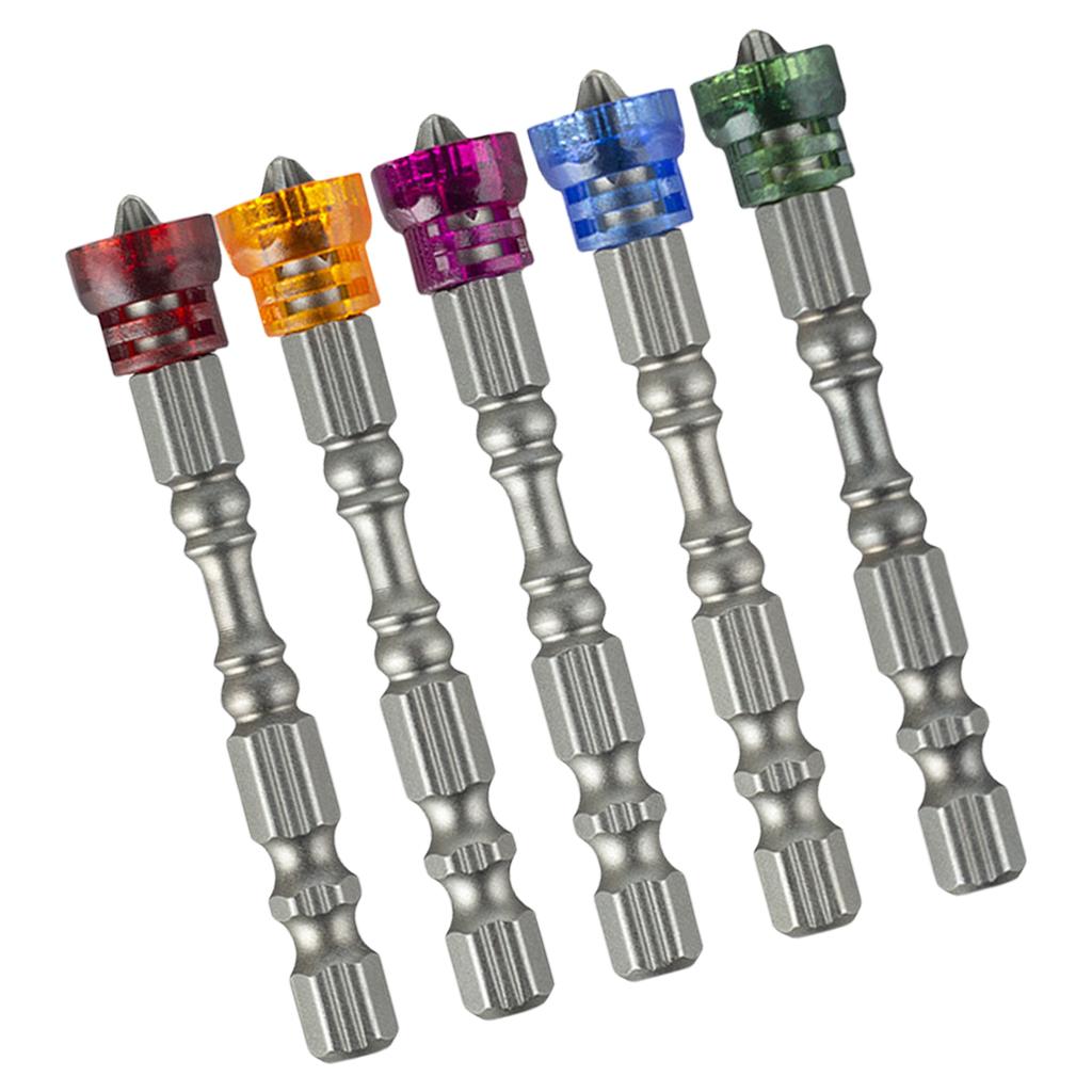 Electric Screwdriver Set With Colorful Magnetic Rings For Easy Bit Identification And Enhances Efficiency In DIY Project