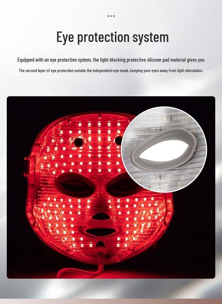 LED Spectrum Facial Care Mask with Neck Beauty Treatment