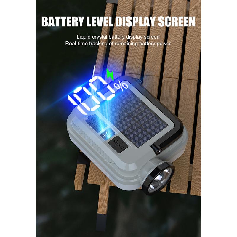 Solar-Powered Multifunctional Camping Light
