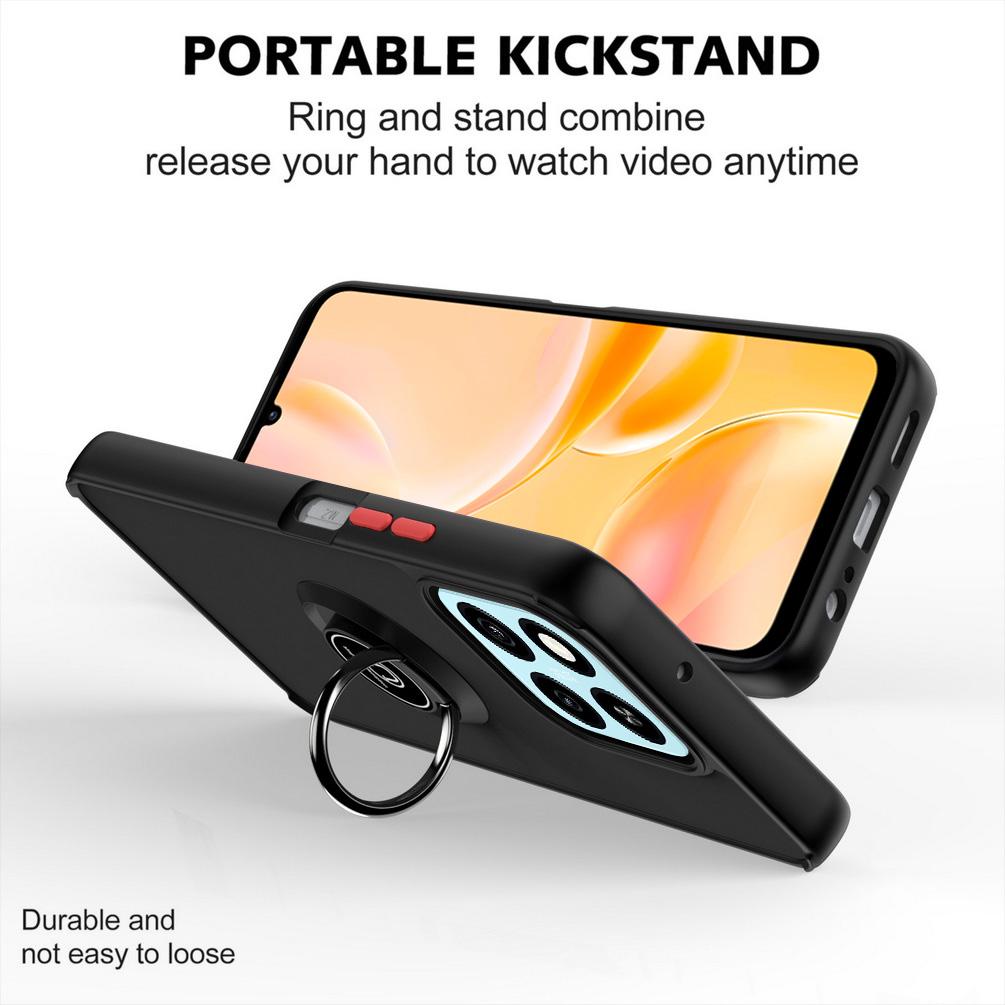 Capa de suporte giratório para ZTE Blade A55 A35 ZTE Axon 60 Lite Axon60 com anel de metal e capa de suporte para carro