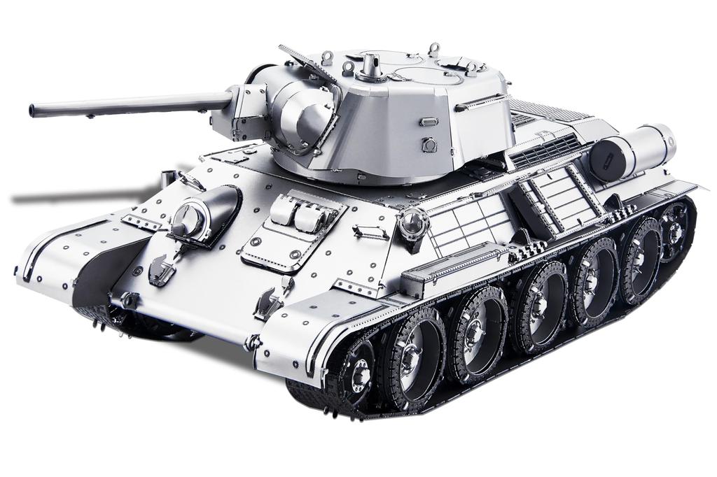 Piececool 3D Puzzle Medium Tank Tank Metallic Nano Puzzle 3D Metal Puzzle Metal Assembly Kit No Glue Required 4 Star Difficulty Level Intermediate