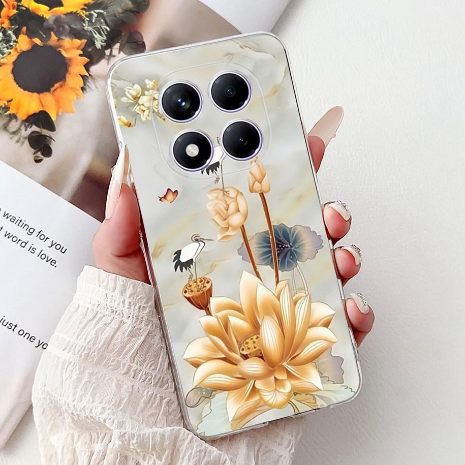 For Xiaomi Redmi Note 14 Pro Plus Case New Popular Flower Marble Soft Silicone Cover For Xiaomi Redmi Note 14 Pro Global Capinha