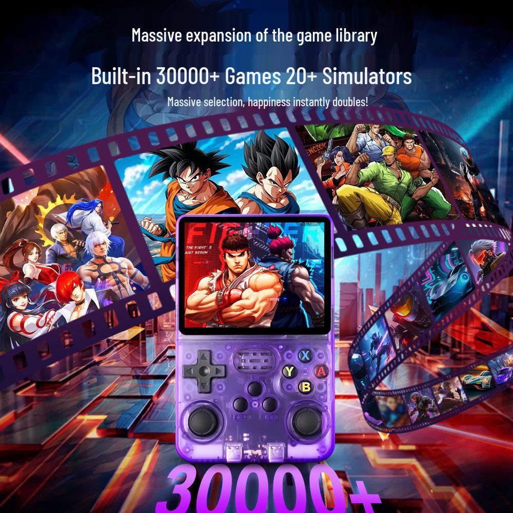R36s Handheld Retro Console: Dual Joysticks, HD Screen, Open Source System, Nostalgic Games.