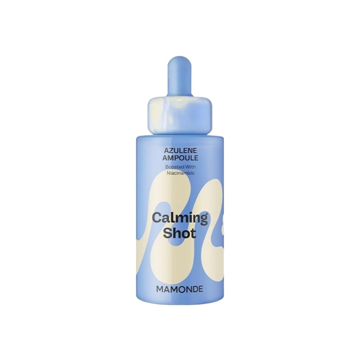 Mamonde Calming Shot Azulene Ampoule 50ml (Soothing Niacinamide Facial Serum for Sensitive Skin)