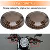 2PCS Motorcycle Front Turn Signal Light Rear Indicator Lens Cover Protection Cap Gray For Yamaha Bolt XVS950 XV950 R-Spec 13-up