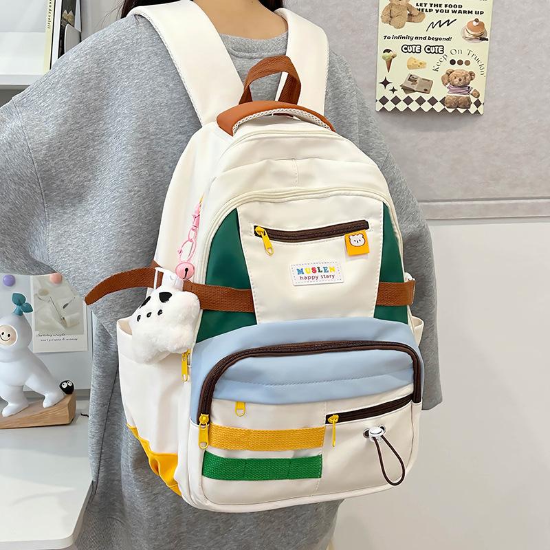 A Large-capacity Forest-themed Versatile Backpack for Girls, A Travel Backpack for Junior and Senior High School Students