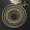9 Pcs Bamboos Floral Hoops Dream Catcher Craft Rings Wreath Hoops Rings Great for DIY Wedding Wreath