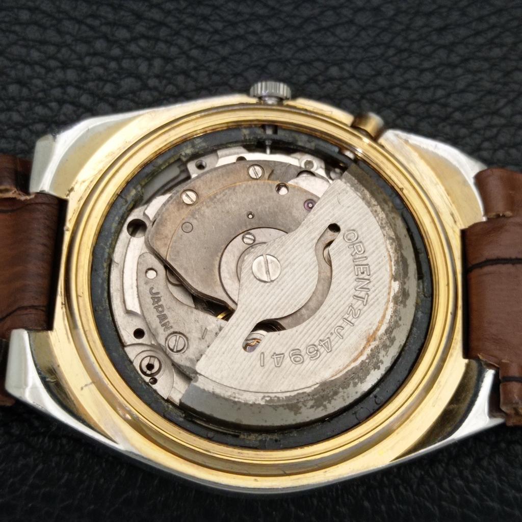 JAPAN VINTAGE ORIENT CRYSTAL AUTOMATIC 46941 MENS ORIGINAL DIAL WATCH a707790-1