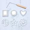 Aluminum Non-Stick Frying Spoon Radish Shrimp Cakes Oil Doughnuts Kitchen Baking Molds