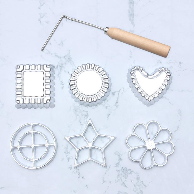 Aluminum Non-Stick Frying Spoon Radish Shrimp Cakes Oil Doughnuts Kitchen Baking Molds