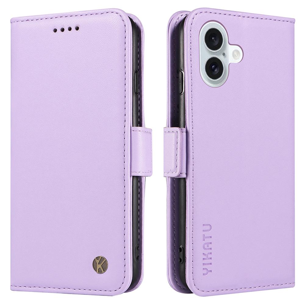 For iPhone 16 Plus Case Wallet Phone Leather Cover with Folding Stand